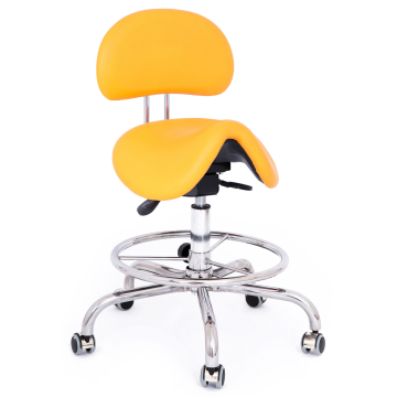 Ergonomikus egészségügyi nyeregszék állítható háttámlával és kör alakú lábtartóval V069CAB