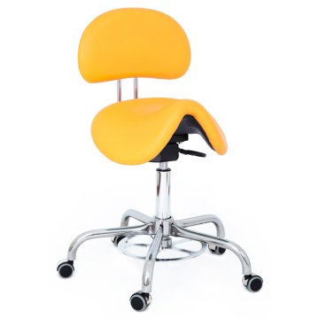 Ergonomikus egészségügyi nyeregszék lábpedálos magasságállítással és állítható háttámlával V081CAB