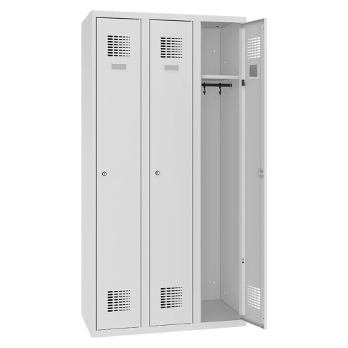 3 ajtós fém öltözőszekrény Sum 330 W